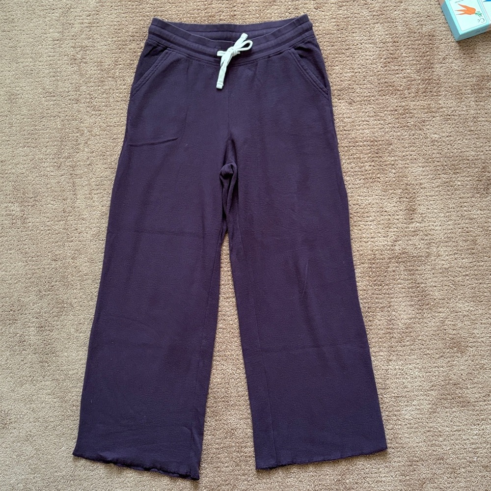 Pact Waffle Knit Wide Leg Pants